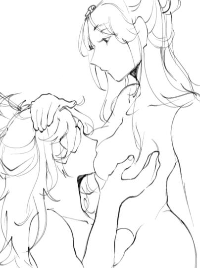 a light R18 illust of Beidou and Ningguang